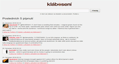 Desktop Screenshot of klaboseni.cz